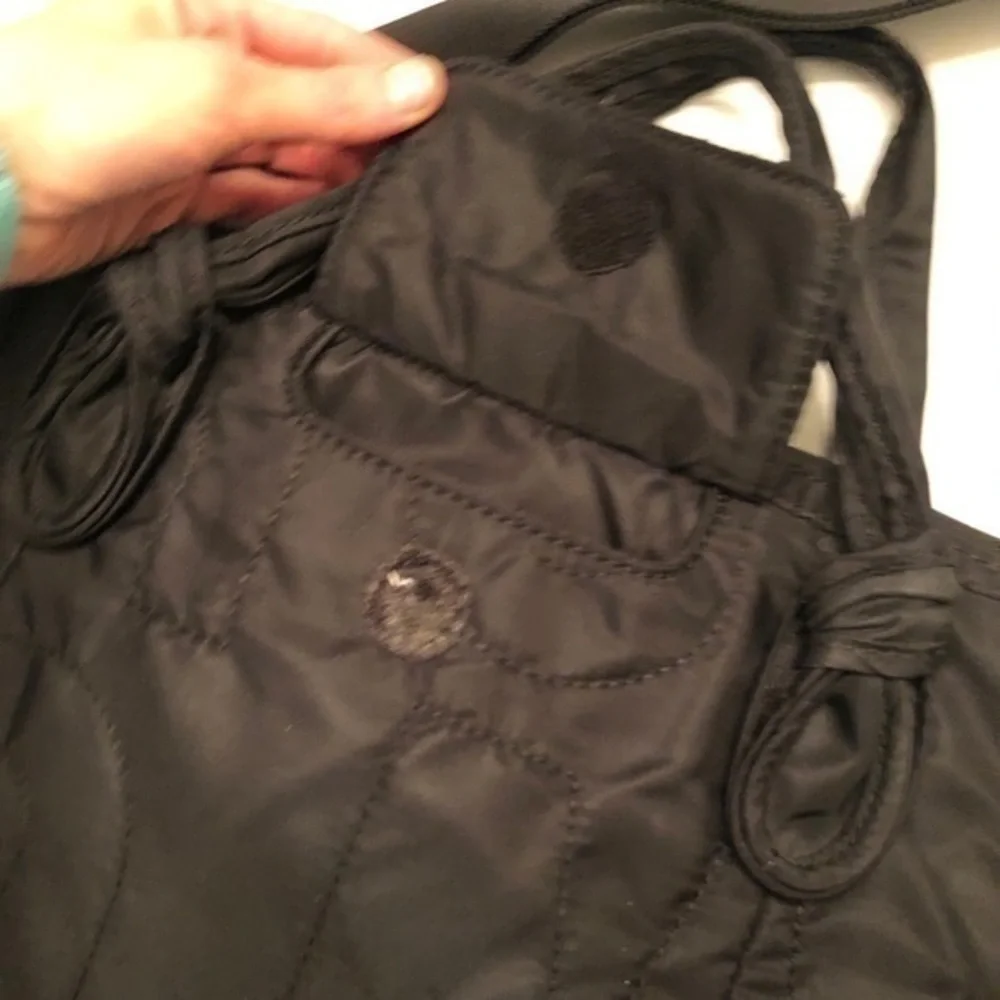 Marc by Marc Jacobs black quilted laptop bag case